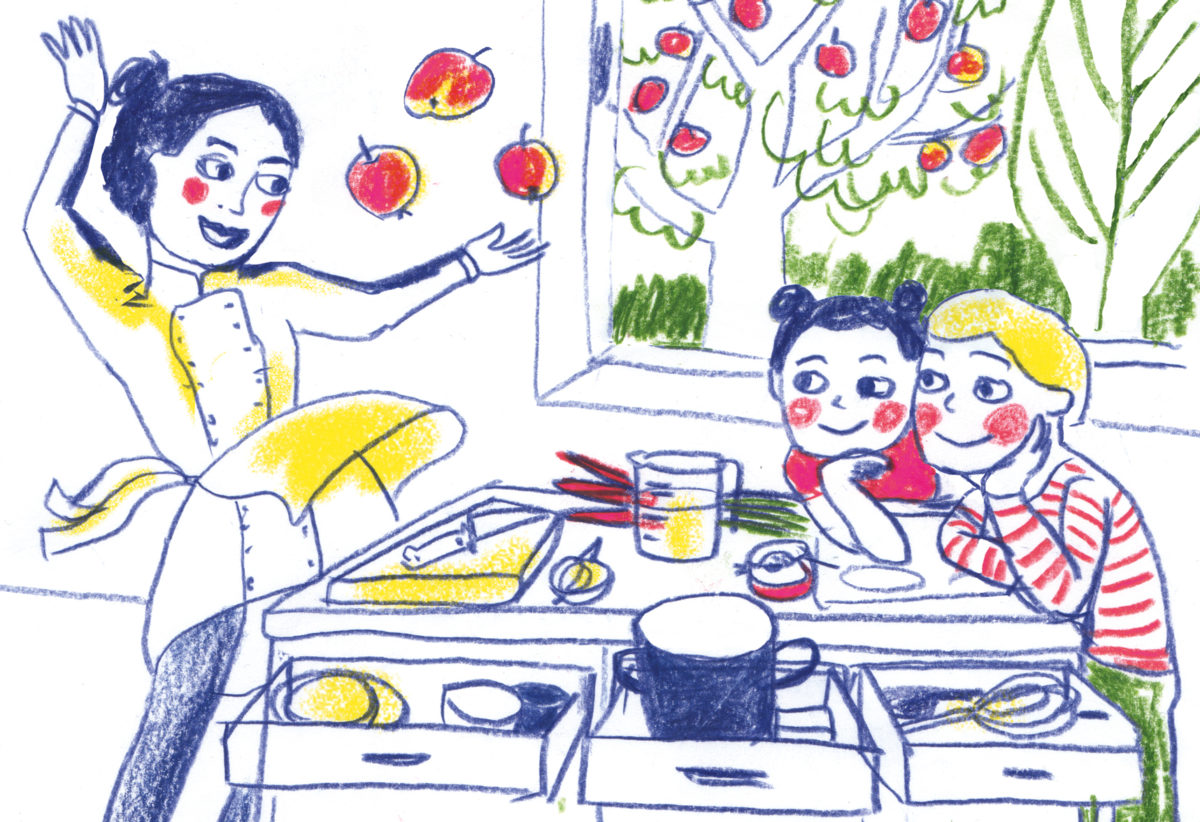 Kochen für Kinder Illustration von Franziska Ludwig